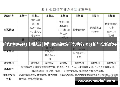 阶段性健身打卡挑战计划与体育锻炼任务执行图分析与实施路径
